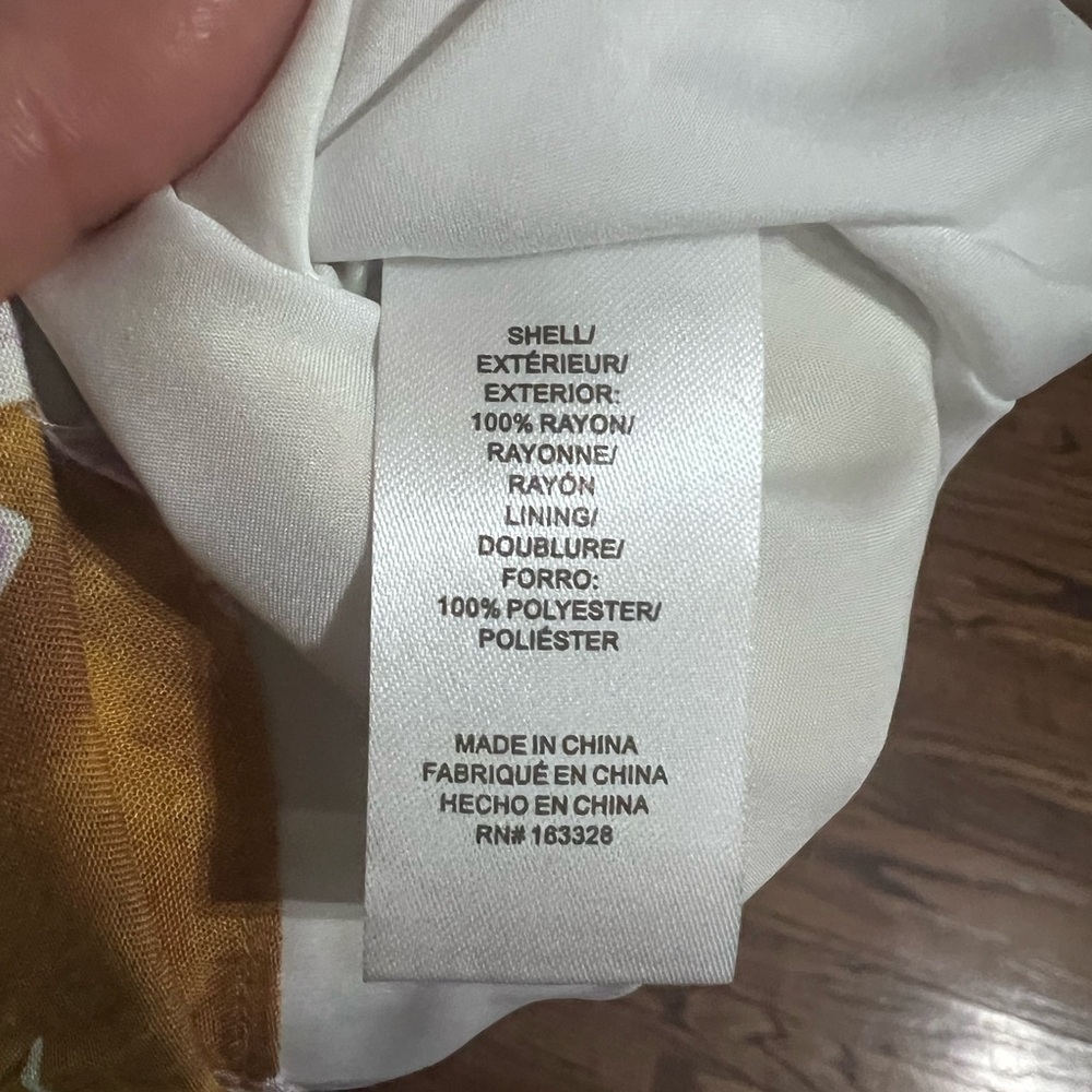 NWT Atelier New York Floral Print Midi Dress in Copper & Pink size 6 - Picture 11 of 11